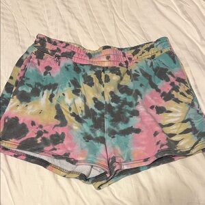 Colorful Tie-Dye Women's Shorts